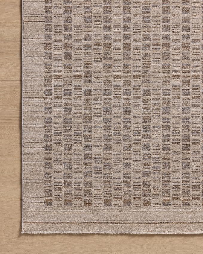 Loloi Amber Lewis Cali Collection CIL-02 Natural/Slate 2'-7" x 10'-0", .25" Pile Height, Runner Rug