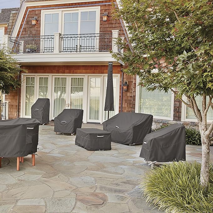 Classic Accessories Ravenna Water-Resistant Stackable 75 x 27 x 20 Inch Chaise Lounge Cover, Chaise Lounge Covers Outdoor