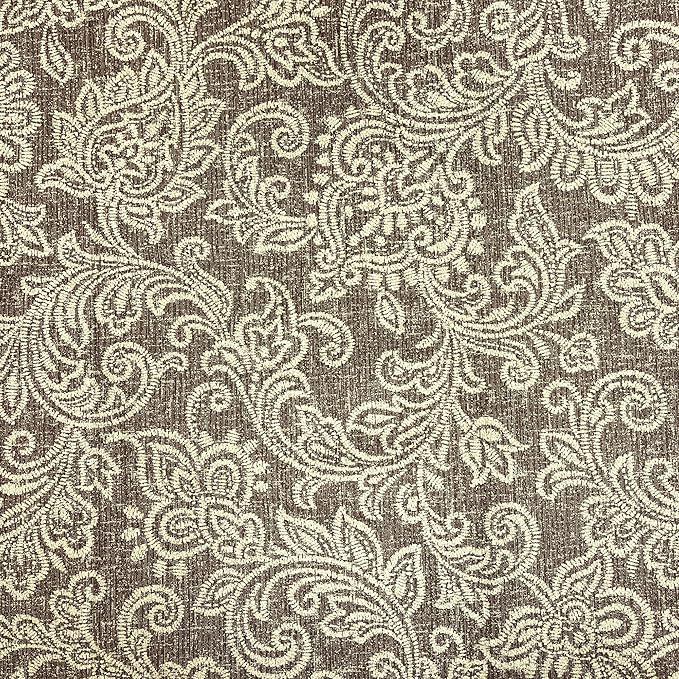 HomePop Classic Parsons Dining Chair, Pack of 2, Brown Jacobean Print