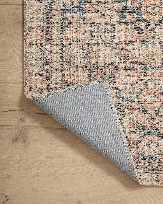 Loloi Angela Rose Aubrey Collection AUB-01 Navy/Multi 8'-3" x 11'-3", .19" Pile Height, Area Rug