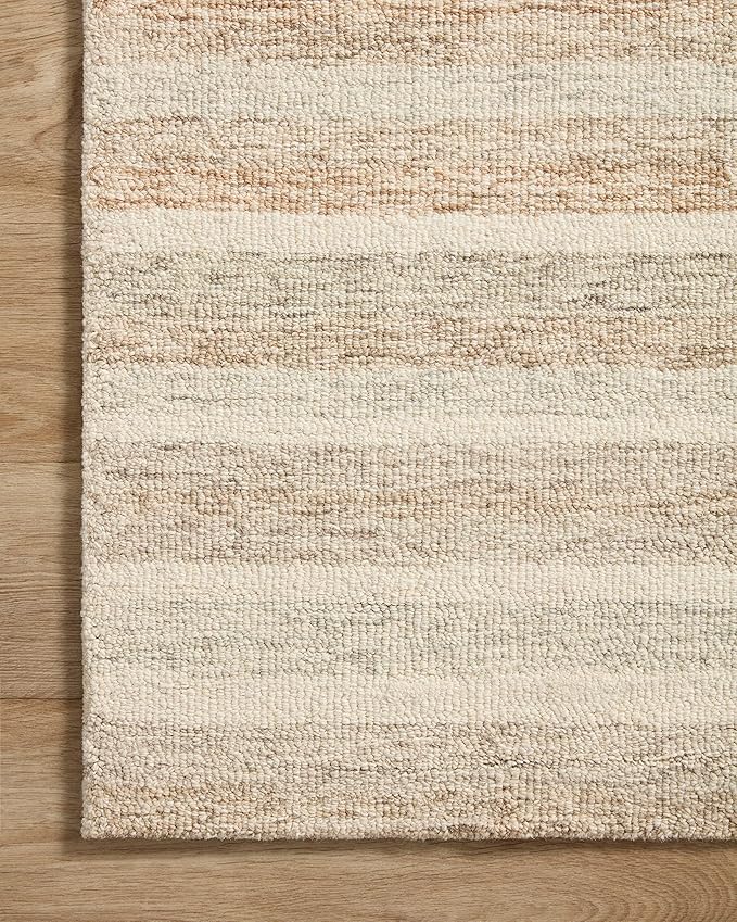 Loloi Chris Loves Julia Chris Collection CHR-03 Ivory/Clay 7'-9'' x 7'-9'' Square, .50" Pile Height, Area Rug