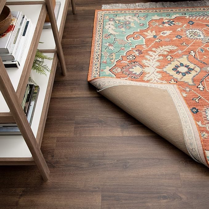 Mohawk Home 7' 6" x 10' Non Slip Grip Rug Pad 1/4 Thick Felt + Rubber Backing - Dual Surface Safe for All Floors