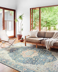 Loloi II Skye Collection SKY-12 Ocean/Multi 5'-0" x 7'-6" Area Rug