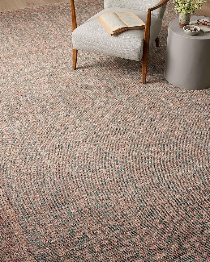 Loloi Angela Rose Aubrey Collection AUB-04 Blue/Terracotta 2'-3" x 3'-9", .19" Pile Height, Accent Rug