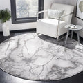 SAFAVIEH Craft Collection 4' Round Grey / Silver CFT877G Modern Abstract Non-Shedding Dining Room Entryway Foyer Living Room Bedroom Area Rug