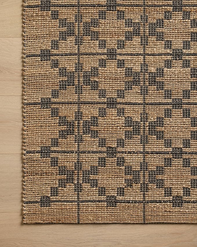 Loloi Chris Loves Julia Judy Collection JUD-05 Natural/Graphite 8'-6" x 11'-6" Area Rug