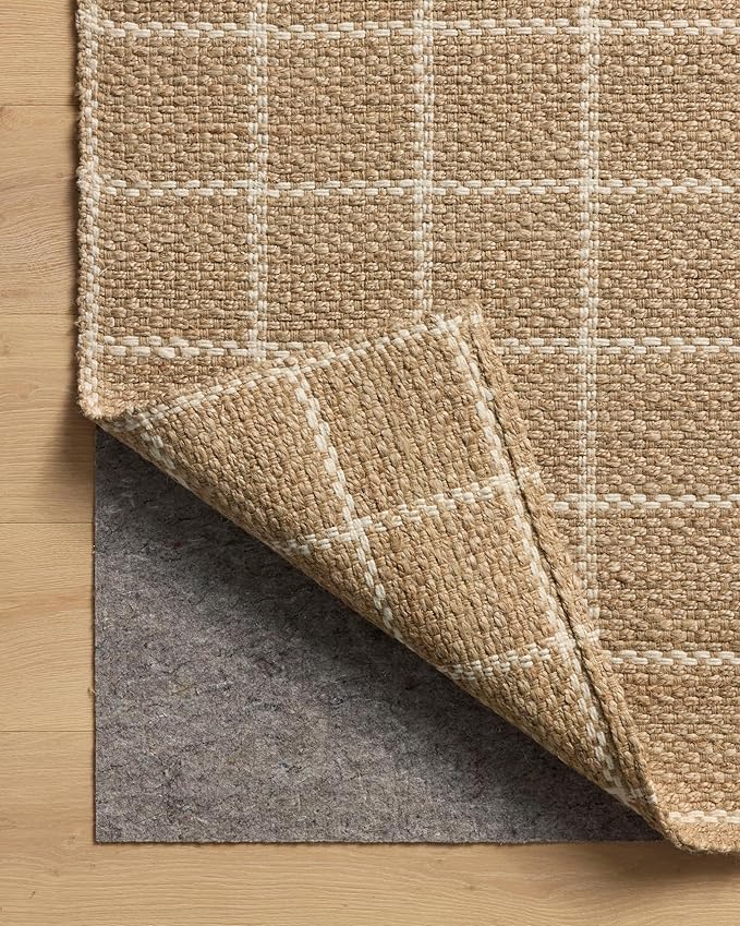 Loloi Chris Loves Julia Fletcher Collection FLE-01 Natural/Ivory 3'-6" x 5'-6", .37" Pile Height, Accent Rug