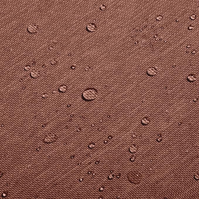 Classic Accessories Montlake Water-Resistant 23 x 25 x 5 Inch Rectangle Outdoor Seat Cushion, Patio Furniture Chair Cushion, Heather Henna Red, Patio Furniture Cushion Covers