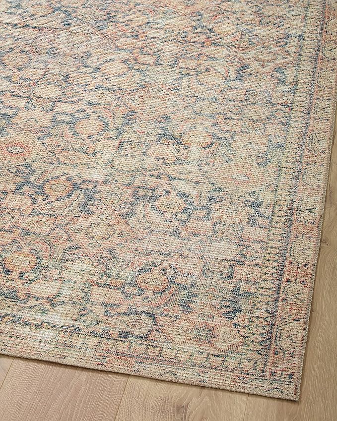 Loloi Angela Rose Aubrey Collection AUB-01 Navy/Multi 2'-0" x 5'-0", .19" Pile Height, Accent Rug