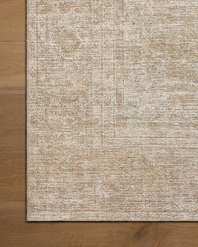 Loloi Amber Lewis Cambria Collection CBR-06 Multi/Natural 2'-3" x 3'-9" Accent Rug Jute, Neutral, Vintage Style, Antique Tone, Living, Bedroom, Dining, Carpet