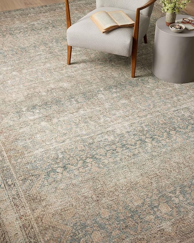 Loloi Angela Rose Aubrey Collection AUB-03 Jade/Natural 3'-9" x 5'-6", .19" Pile Height, Accent Rug