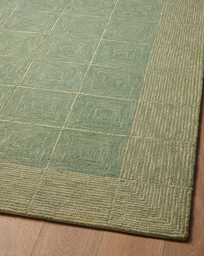 Loloi Chris Loves Julia Francis Collection FRA-02 Green/Natural 9'-3" x 13' Area Rug