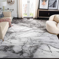 SAFAVIEH Craft Collection Area Rug - 8' x 10', Grey & Silver, Modern Abstract Design, Non-Shedding & Easy Care, Ideal for High Traffic Areas in Living Room, Bedroom (CFT877G)