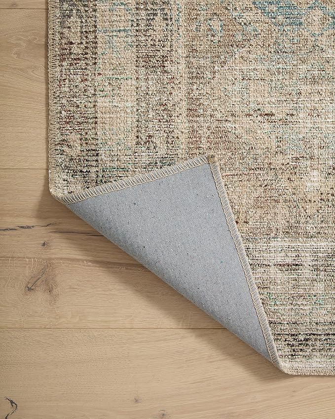 Loloi Angela Rose Aubrey Collection AUB-03 Jade/Natural 2'-6" x 9'-6", .19" Pile Height, Runner Rug