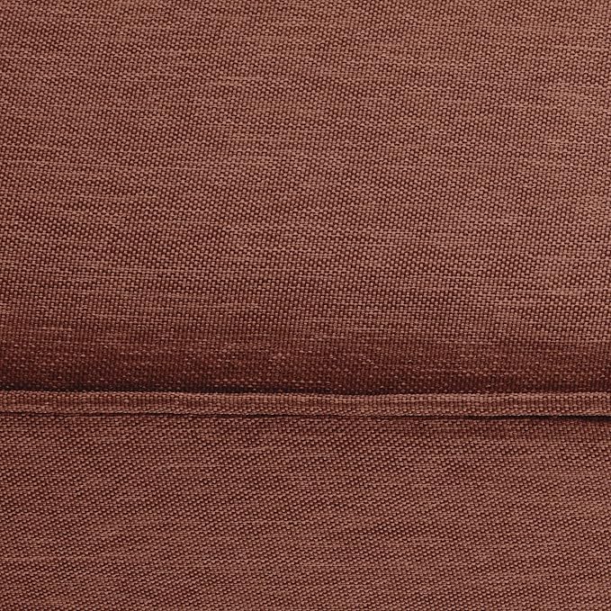 Classic Accessories Montlake Water-Resistant 23 x 25 x 5 Inch Rectangle Outdoor Seat Cushion, Patio Furniture Chair Cushion, Heather Henna Red, Patio Furniture Cushion Covers